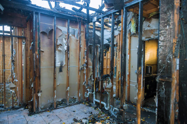 Professional Fire Damage Restoration technician working in Santo Domingo Pueblo, NM